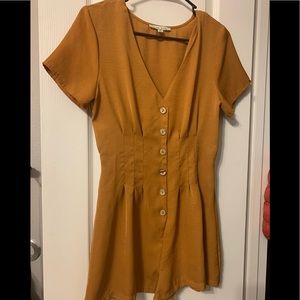 Vintage Rustic Orange Romper